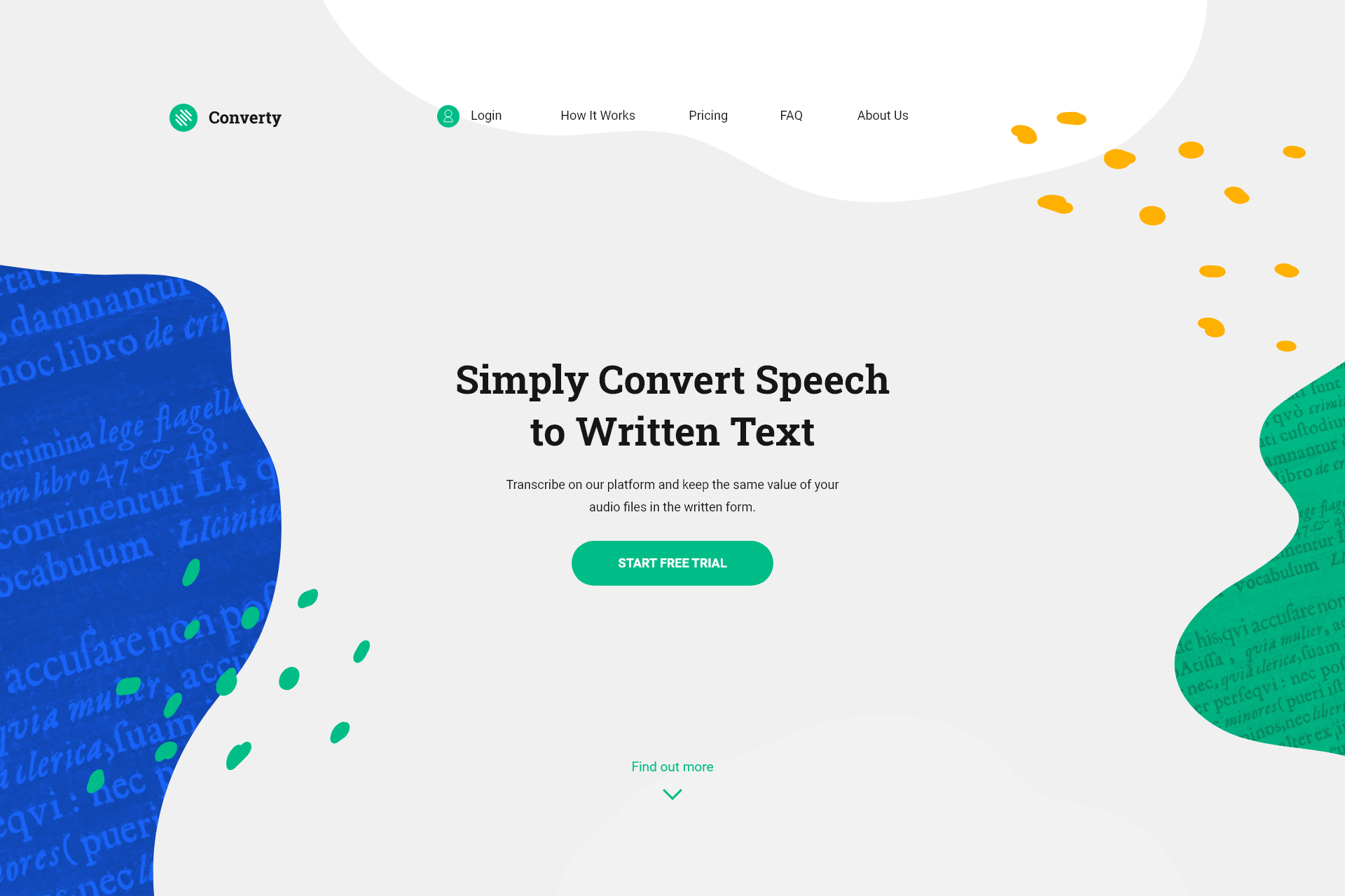 Simply convert speech to written text